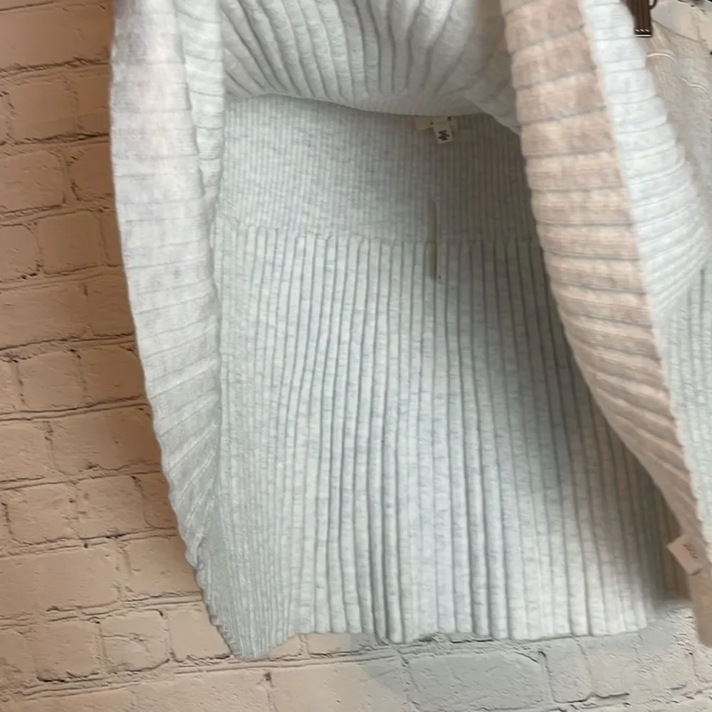 Aerie High Rise Ribbed Knit Stretch Mini Skirt Grey NWT Women's Size XL